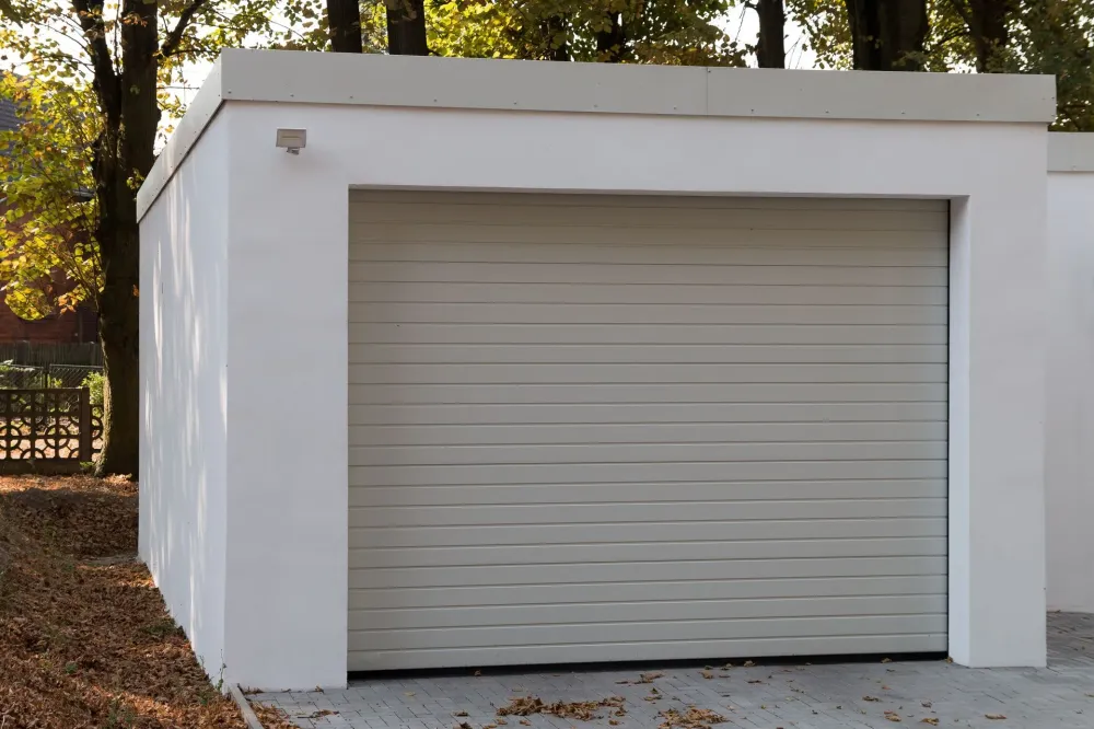 Garage blanc